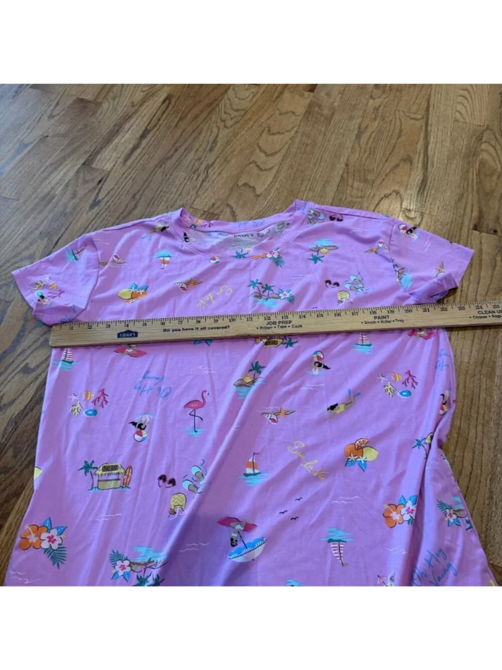 JoySpun Womens Small Pink Summer Nigh Gown Sleep Shirt